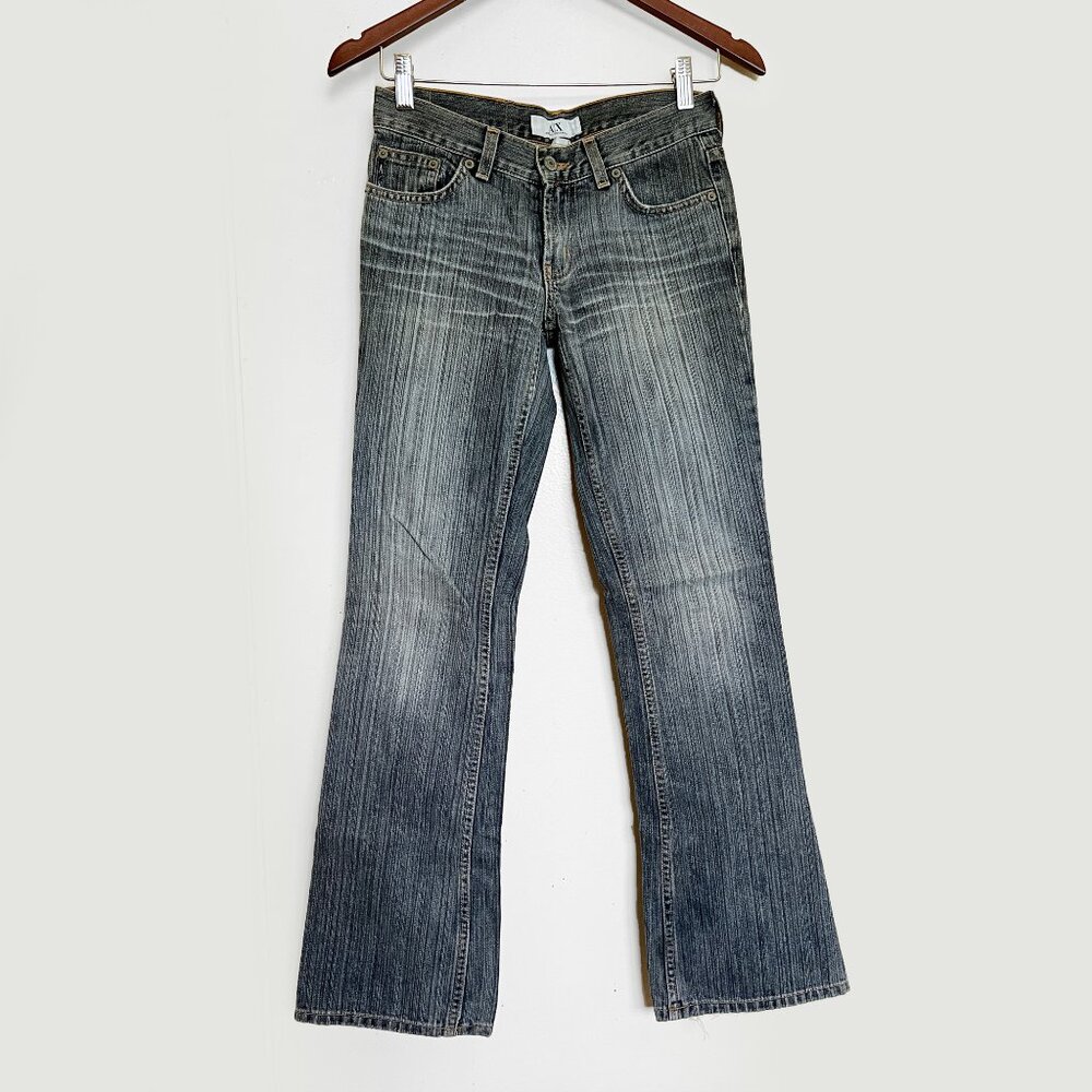 A/X Armani Exchange J24 Women's Bootcut Jeans Size 0 Short Made In U.S.A